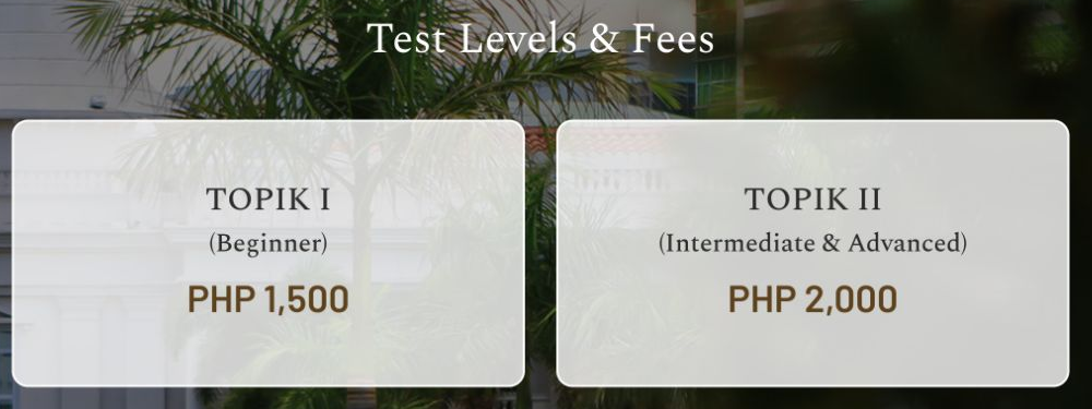 Enderun’s TOPIK I and TOPIK II fees